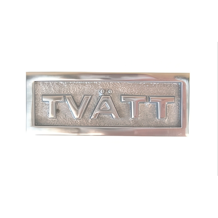 Metallskilt, Vask