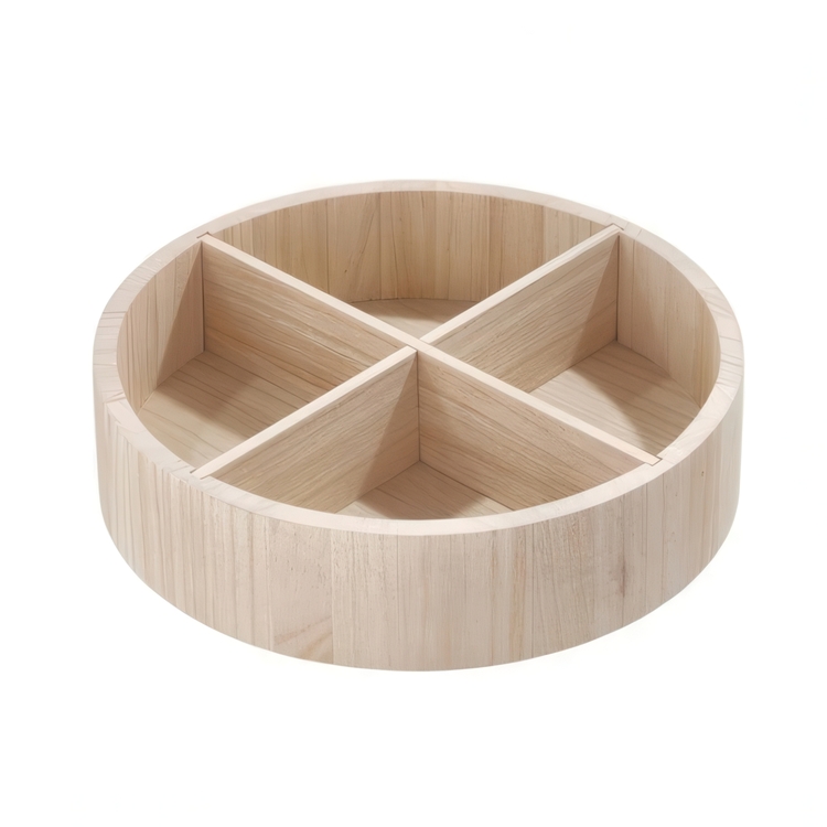 Dreieskive i tre med skillevegger, 30,5 cm, The Home Edit