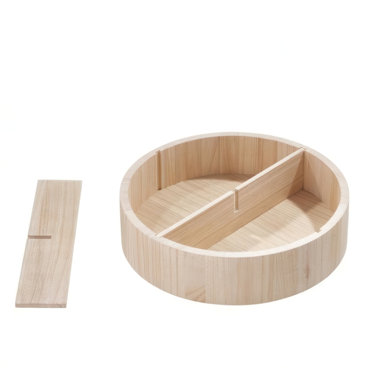 Dreieskive i tre med skillevegger, 30,5 cm, The Home Edit
