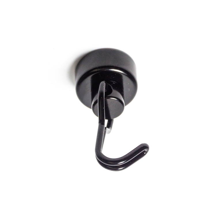 Magnetkrok mini 3-pakning, svart