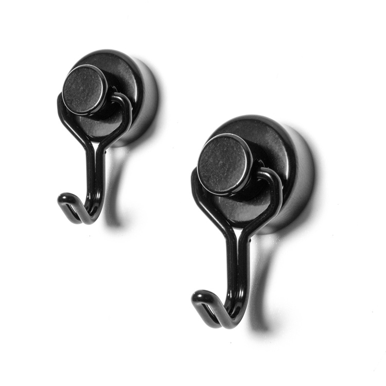 Magnetkrok mini 3-pakning, svart