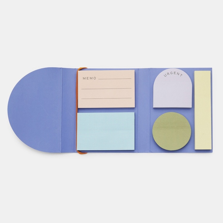 Sett med 5 blokker sticky notes, Kikkerland