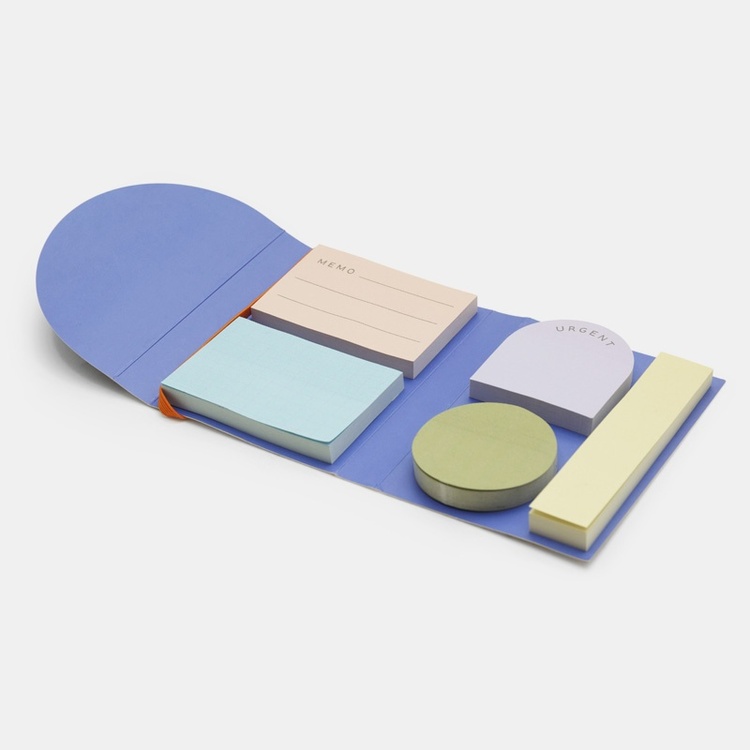 Sett med 5 blokker sticky notes, Kikkerland