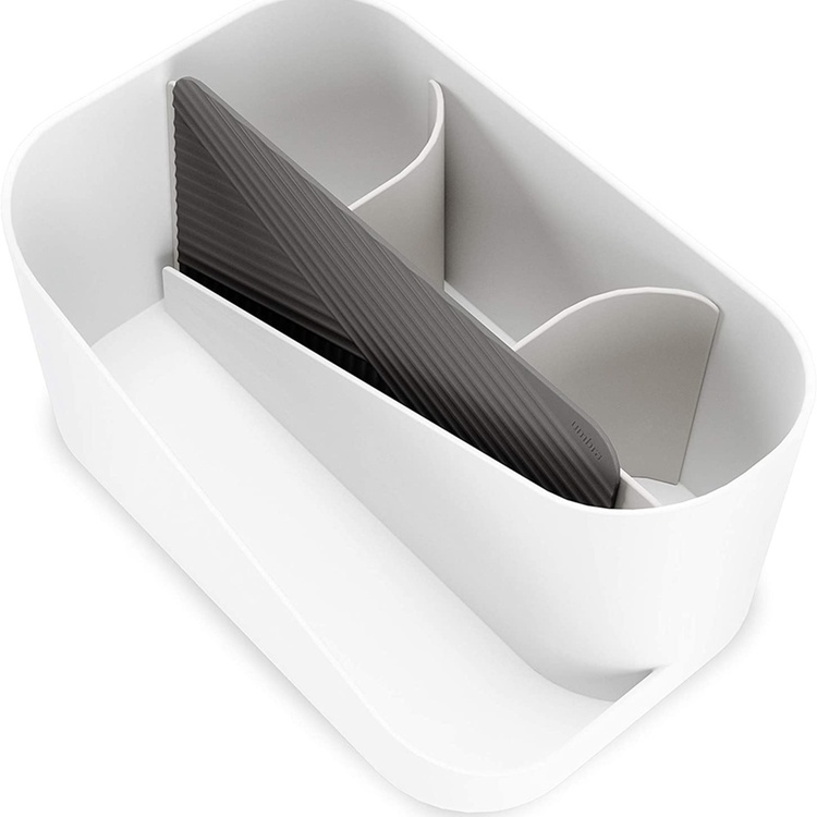 Holder for hårføner m.m., UMBRA GLAM HAIR TOOLS ORGANISER, 26,5 x 17 x H 12,5 cm, Hvit / grå
