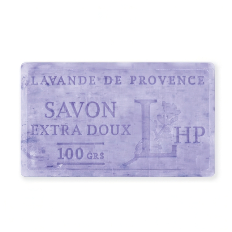 Hard såpe med lavendelblomster, Savon de Marseille