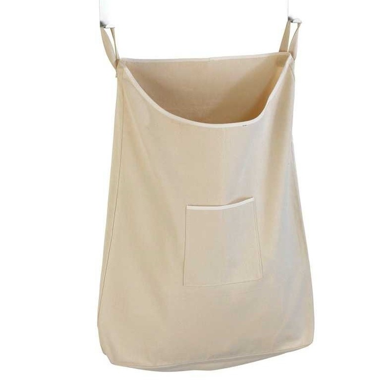 Hengende vaskekurv for dør, Beige