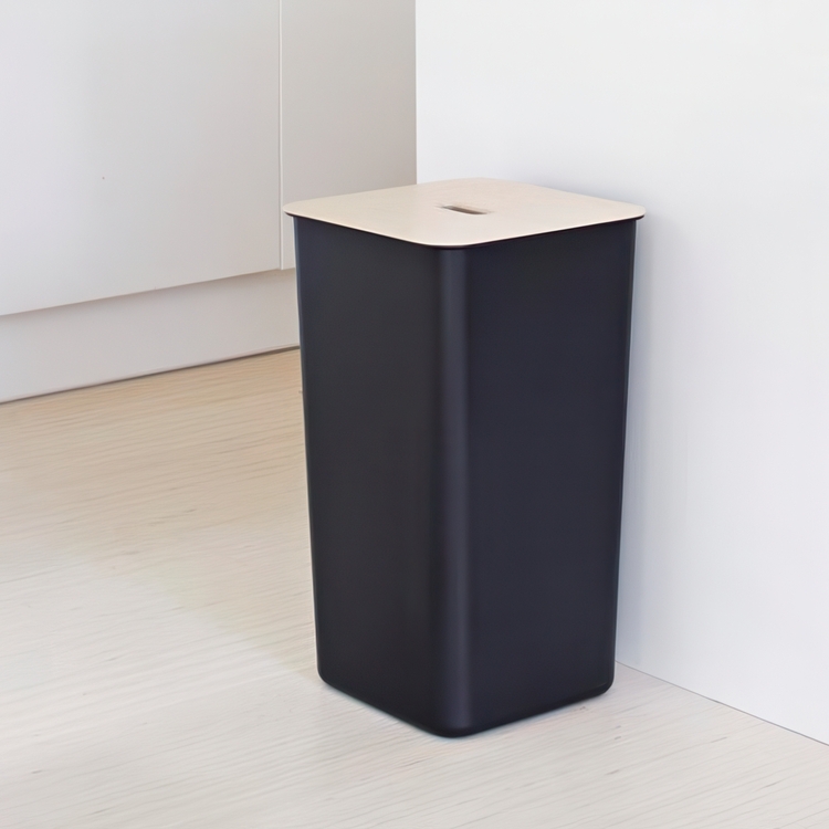 Vaskekurv med trelokk 53L, SmartStore