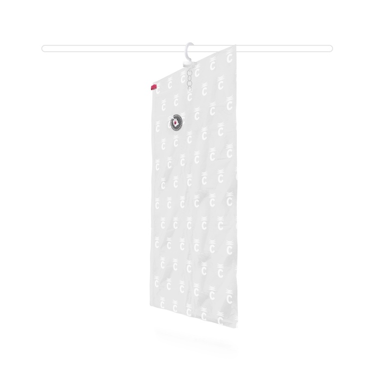 Lang vakuumpose med kleshenger, 70x145 cm, Compactor