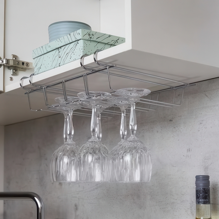 Stor hengende vinglassholder