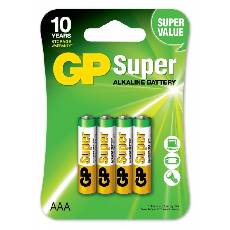 Batteri AAA, 4-pakning
