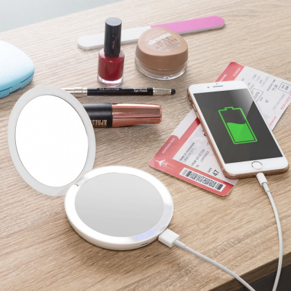 Lommespeil med belysning & powerbank i gruppen Hjemmet / Baderom hos SmartaSaker.se (13146)