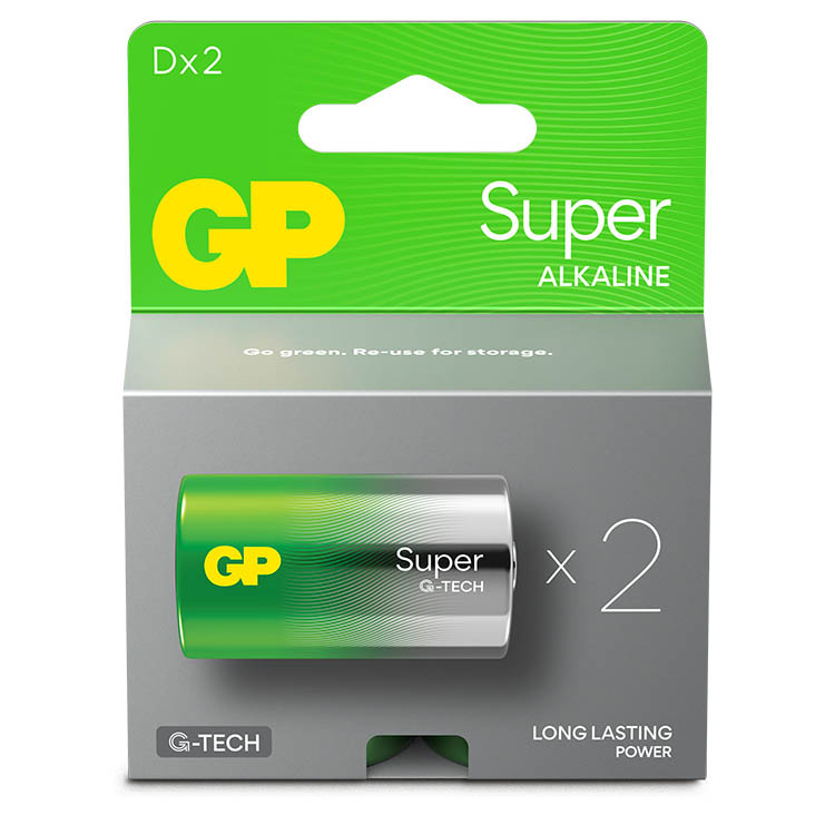 Batteri D eller LR20 2-pakning i gruppen Tilbehør og lignende hos SmartaSaker.se (13861)