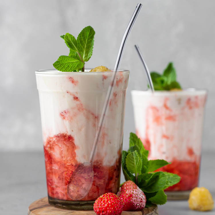 Sugerør med skje 4-pakning i gruppen Hjemmet / Kjøkken / Drikke hos SmartaSaker.se (14588)