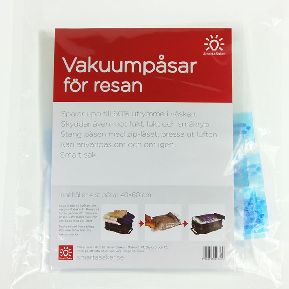 Vakuumposer, 4 stk. i gruppen Hjemmet / Sortere og oppbevare / Vakuumposer hos SmartaSaker.se (10631)