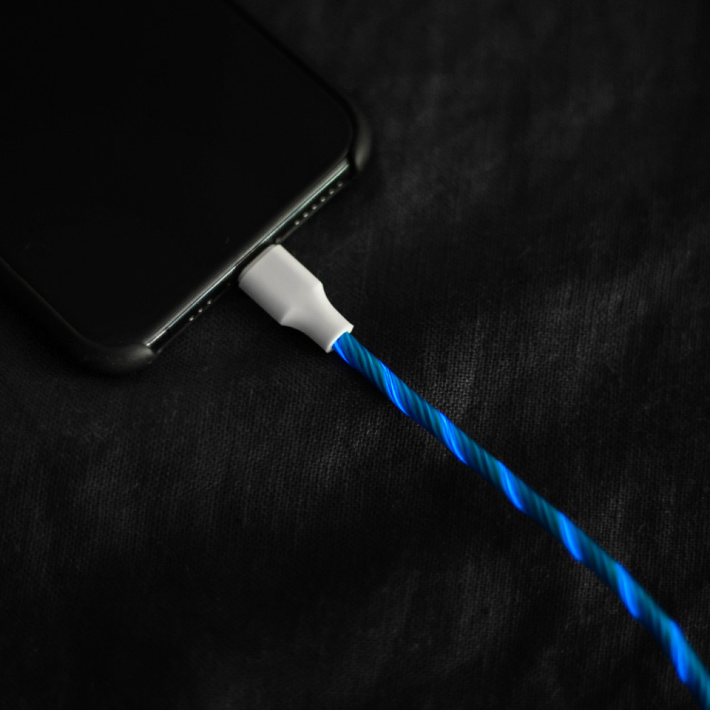 USB-kabel med synlig strøm i gruppen Hjemmet / Elektronikk / Kabler og adaptere hos SmartaSaker.se (12371)