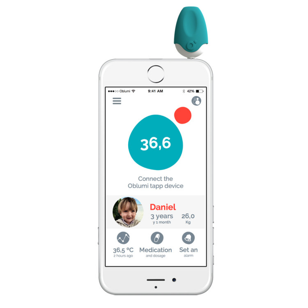 Febertermometer for smarttelefon i gruppen Hjemmet / Elektronikk / Hjemmeelektronikk hos SmartaSaker.se (12424)