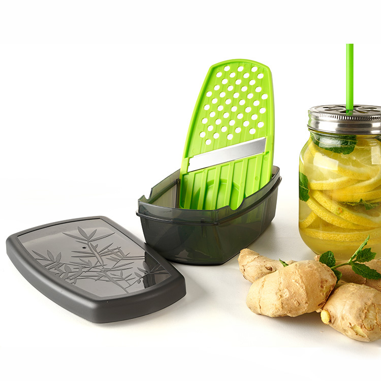 Ingefærrivjern med oppbevaringsboks i gruppen Hjemmet / Kjøkken / Press, hakk og skrell hos SmartaSaker.se (12623)