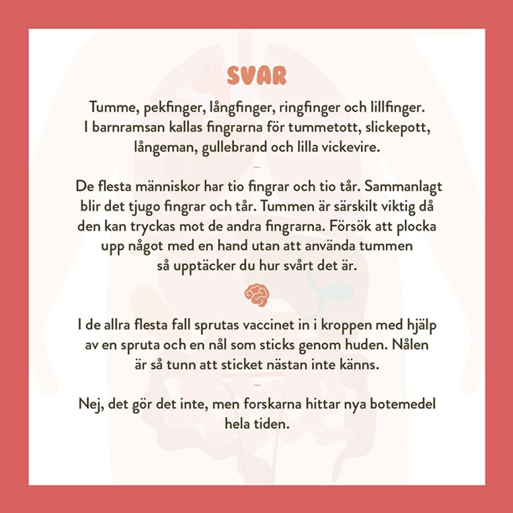 Spela mera: Alt om kroppen i gruppen Fritid / Spill hos SmartaSaker.se (13019)