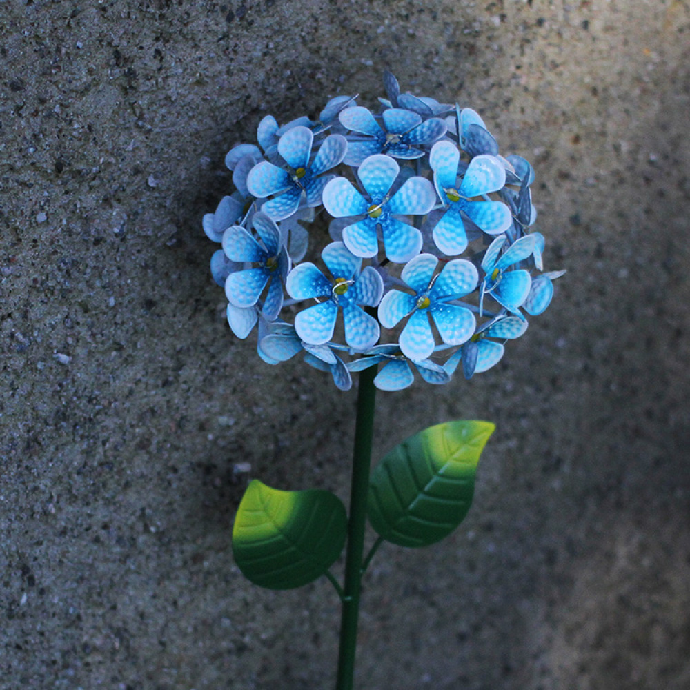 Solcelleblomst på spyd, Hortensia i gruppen Belysning / Utendørs belysning / Solcelleladet belysning hos SmartaSaker.se (13183)