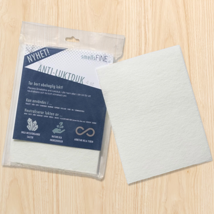 Anti-luktduk Smellsfine, 4 stk. i gruppen Hjemmet / Rydd og vask hos SmartaSaker.se (13598)