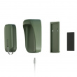 Liten powerbank med USB-kabler Liten powerbank med USB-kabler