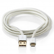 Lang USB-kabel i stoff Lang USB-kabel i stoff