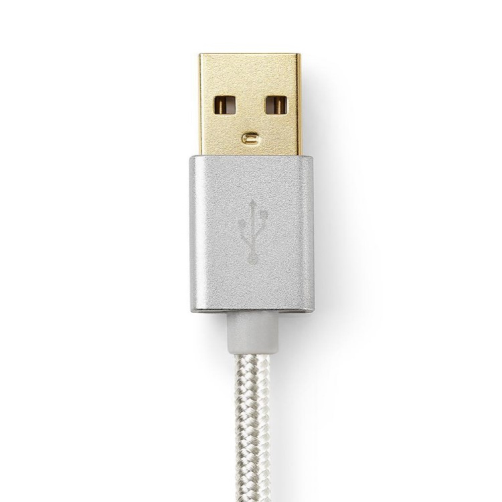 Lang USB-kabel i stoff i gruppen Hjemmet / Elektronikk / Kabler og adaptere hos SmartaSaker.se (13894)