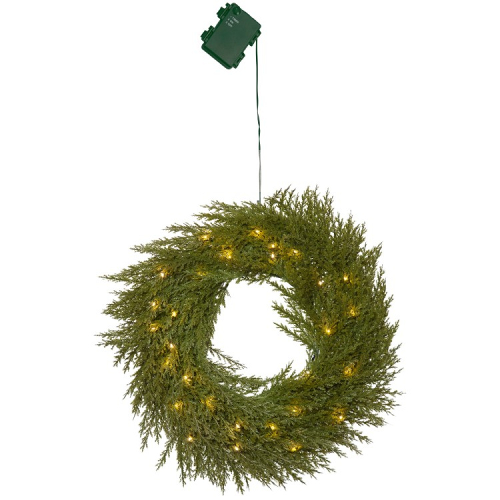 Batteridrevet julekrans med belysning i gruppen Høytider / Advent og jul / Julebelysning hos SmartaSaker.se (13897)