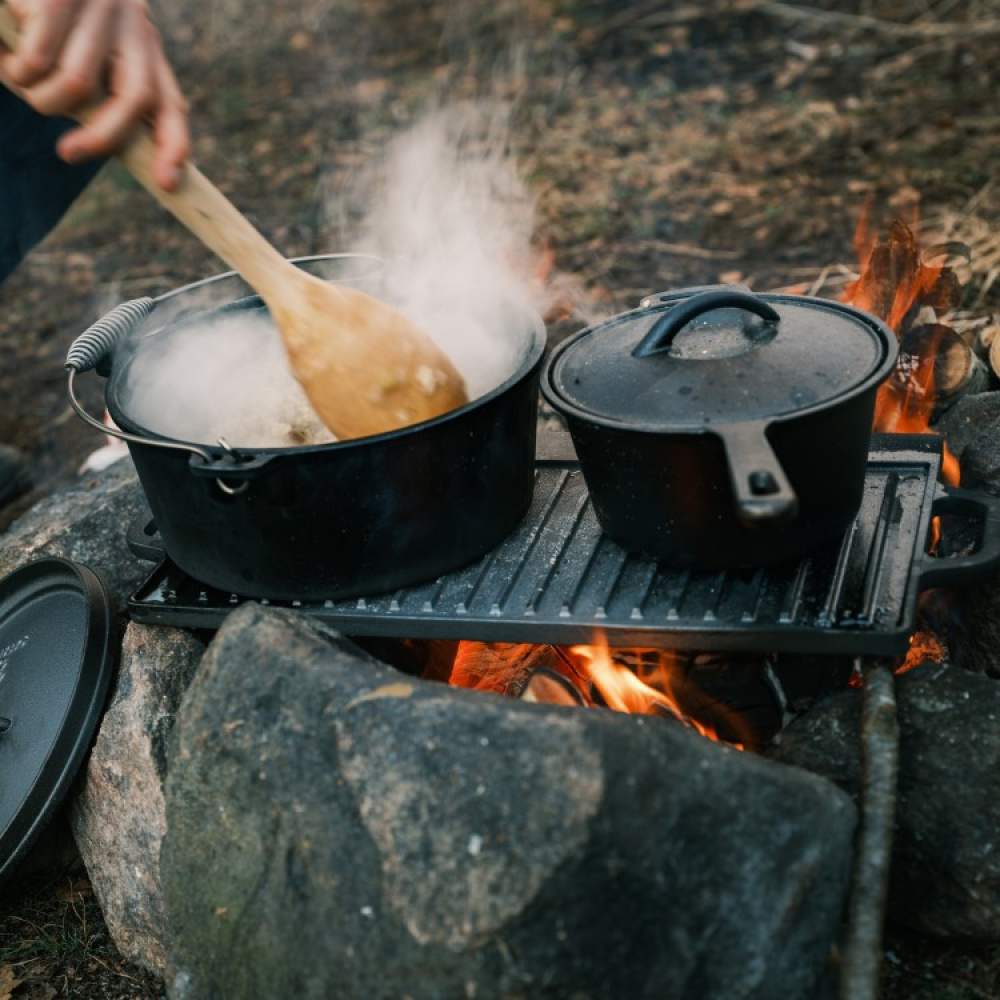 Satake vendbar grill- & stekeplate i støpejern i gruppen Hjemmet / Grillsaker hos SmartaSaker.se (14090)