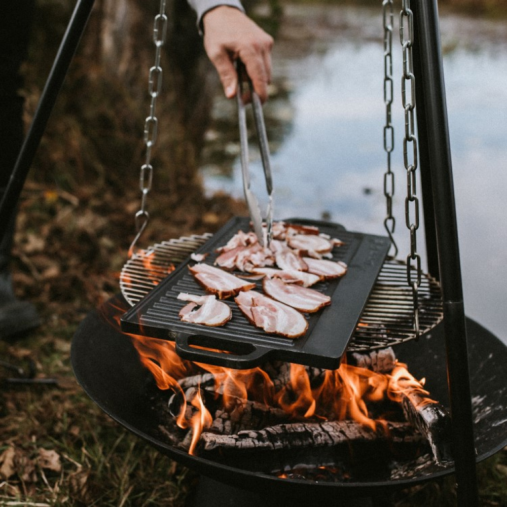 Satake vendbar grill- & stekeplate i støpejern i gruppen Hjemmet / Grillsaker hos SmartaSaker.se (14090)