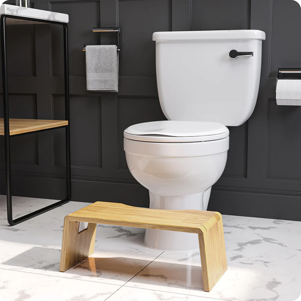 Sammenleggbar toalettkrakk av bambus, Squatty Potty i gruppen Hjemmet / Baderom / Toalett og vask hos SmartaSaker.se (14158)