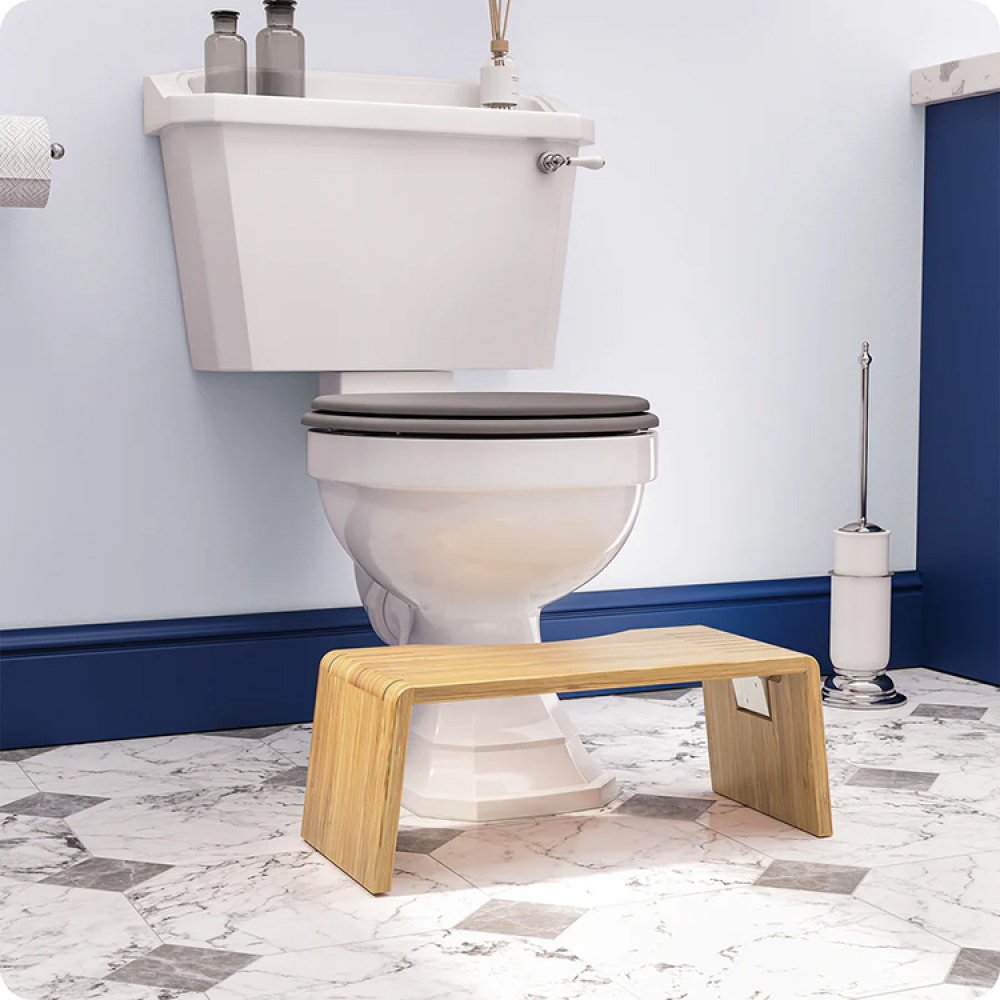 Sammenleggbar toalettkrakk av bambus, Squatty Potty i gruppen Hjemmet / Baderom / Toalett og vask hos SmartaSaker.se (14158)
