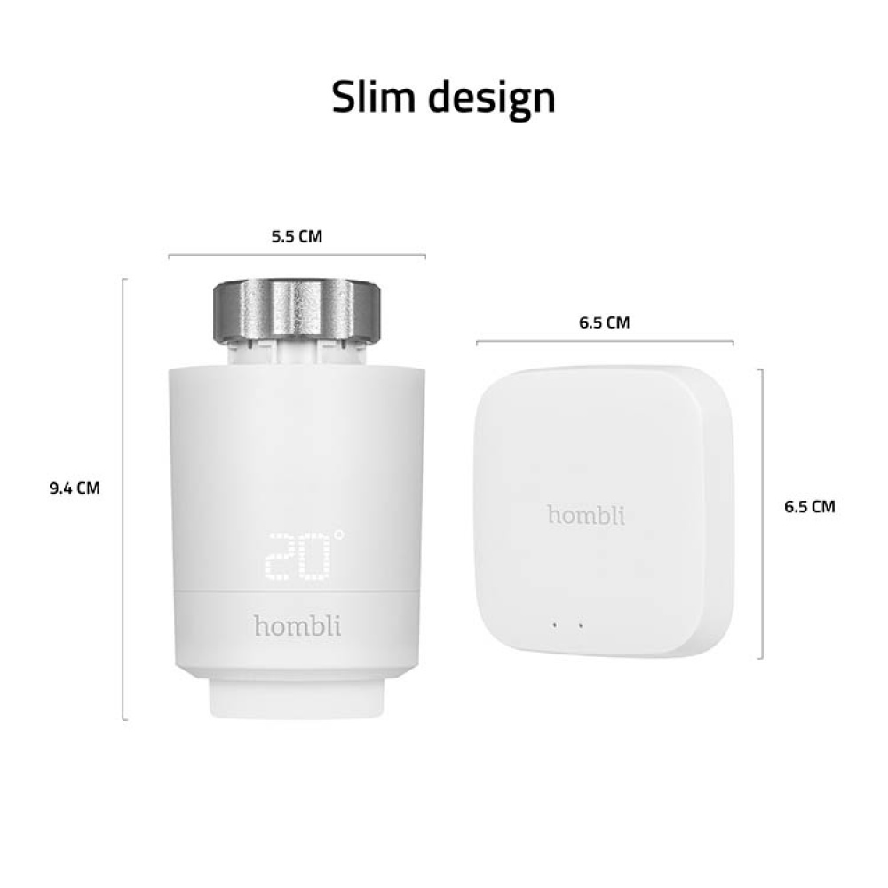 Radiatortermostat 2 stk. startkit i gruppen Hjemmet / Elektronikk / Smarte hjem hos SmartaSaker.se (14236)