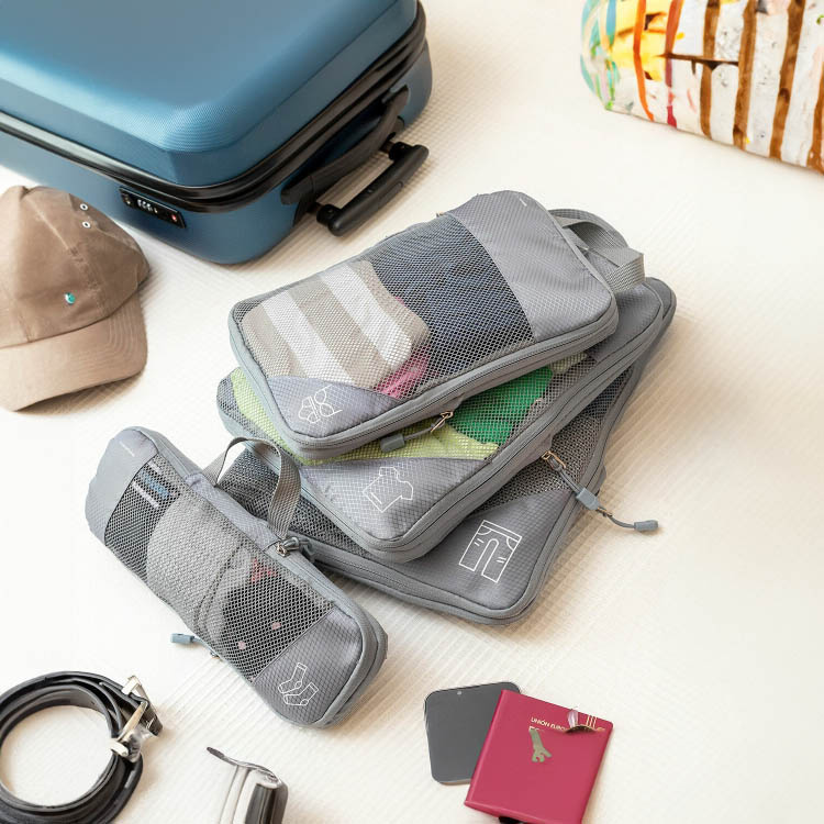 Pakkekuber med kompresjon, 4 stk. i gruppen Fritid / Reiser hos SmartaSaker.se (14367)