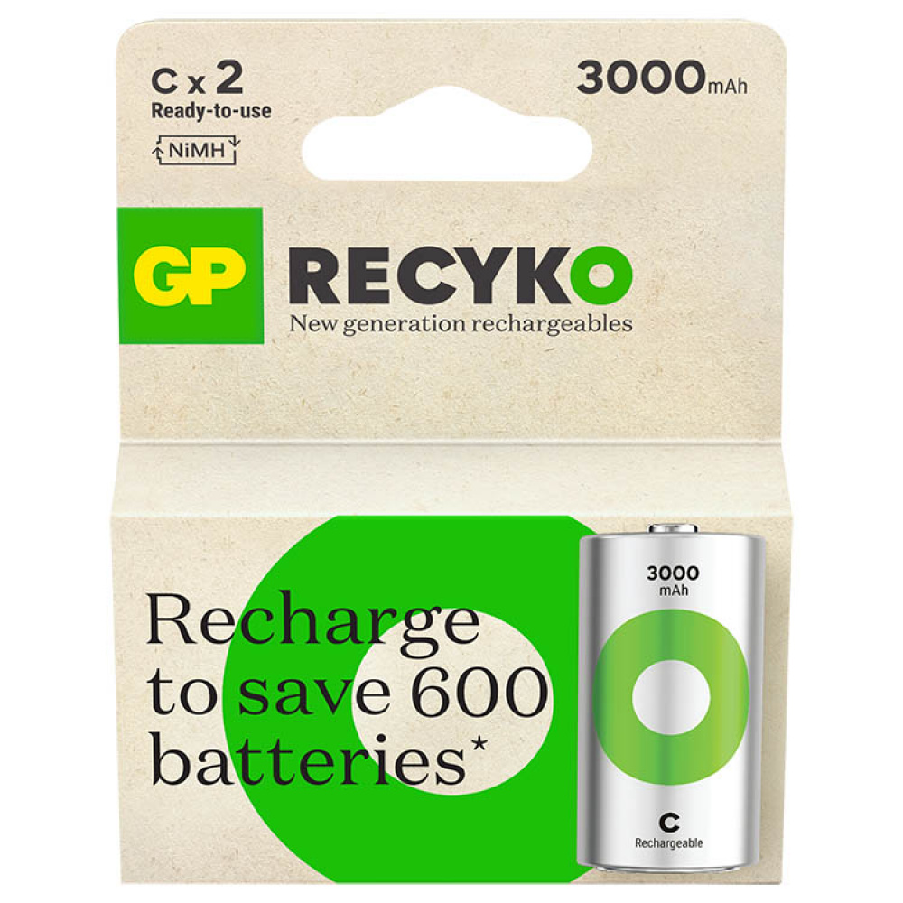 Oppladbare batterier, GP ReCyko i gruppen Tilbehør og lignende / Batterier hos SmartaSaker.se (14485)