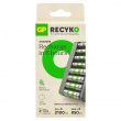 Batterilader med batterier, GP ReCyko