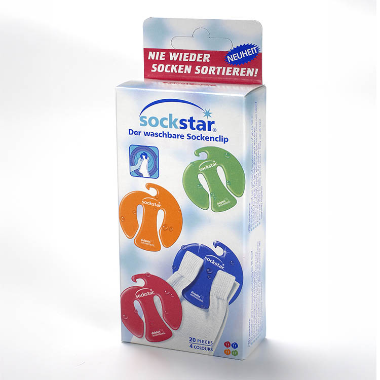 Sokkeklemmer Sockstar 20-pakning i gruppen Hjemmet / Rydd og vask hos SmartaSaker.se (14514)