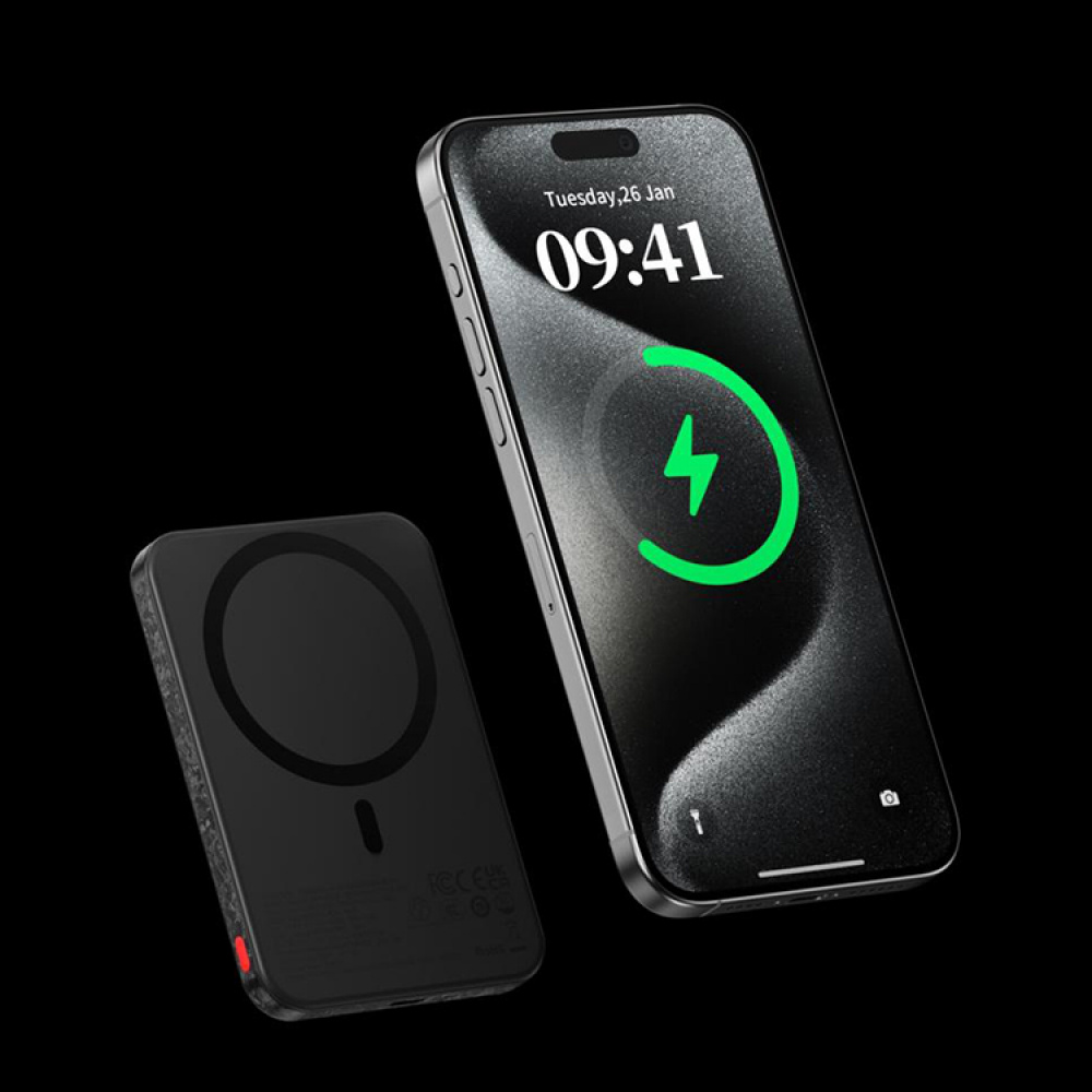 Powerbank med trådløs lading i gruppen Hjemmet / Elektronikk / Ladere og Powerbanks hos SmartaSaker.se (14527)