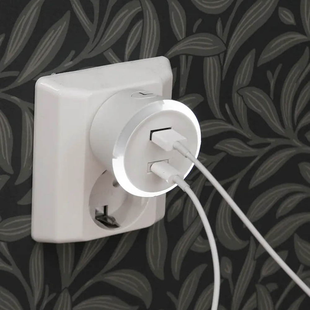 USB-kontakt med timer, Capidi i gruppen Hjemmet / Elektronikk / Kabler og adaptere hos SmartaSaker.se (14577)