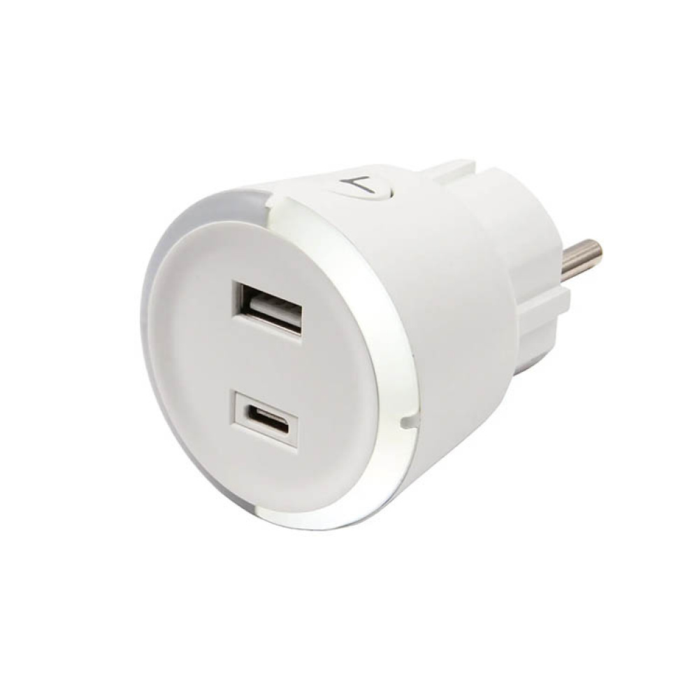 USB-kontakt med timer, Capidi i gruppen Hjemmet / Elektronikk / Kabler og adaptere hos SmartaSaker.se (14577)