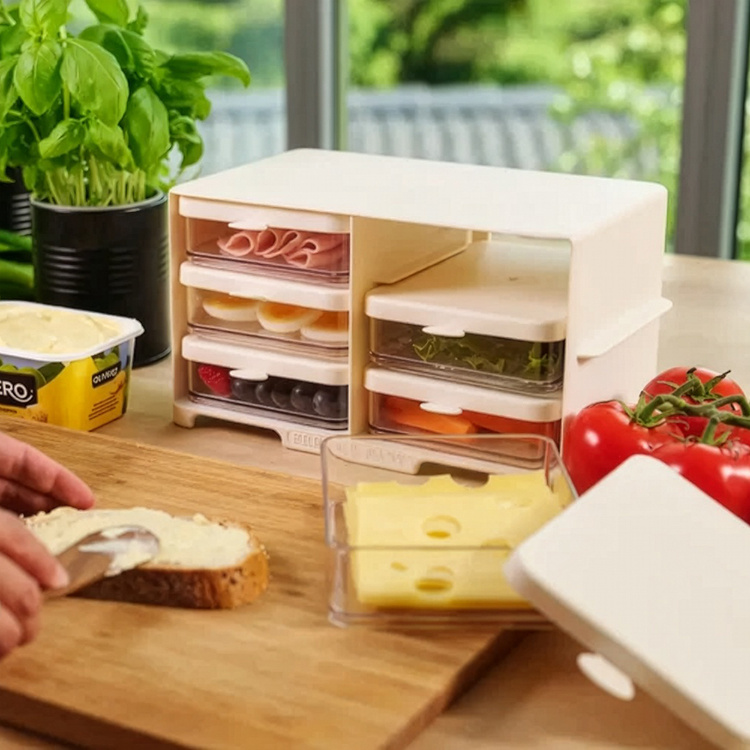 Stativ med skuffer til kjøleskapet i gruppen Hjemmet / Kjøkken hos SmartaSaker.se (14578)