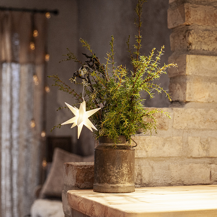 Batteridrevet mini 3D-stjerne i gruppen Høytider / Advent og jul / Julebelysning hos SmartaSaker.se (14655)