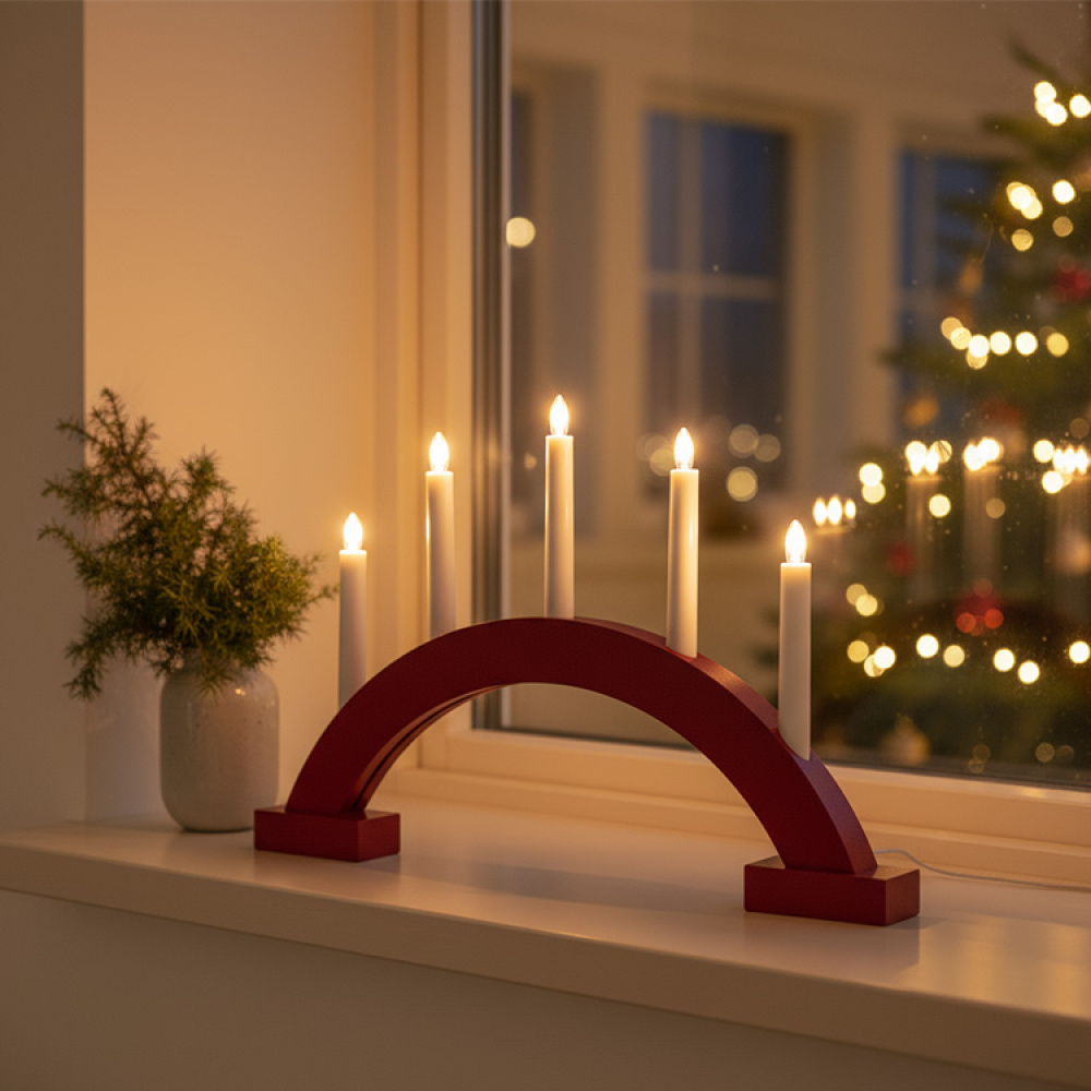 Batteridrevet adventslysestake i gruppen Advent og jul / Julebelysning hos SmartaSaker.se (14657)