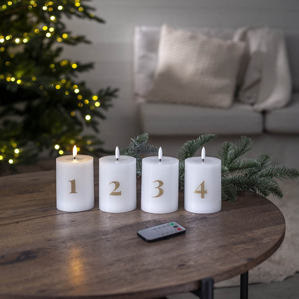 Batteridrevne adventslys med tall i gruppen Advent og jul / Julebelysning hos SmartaSaker.se (14661)