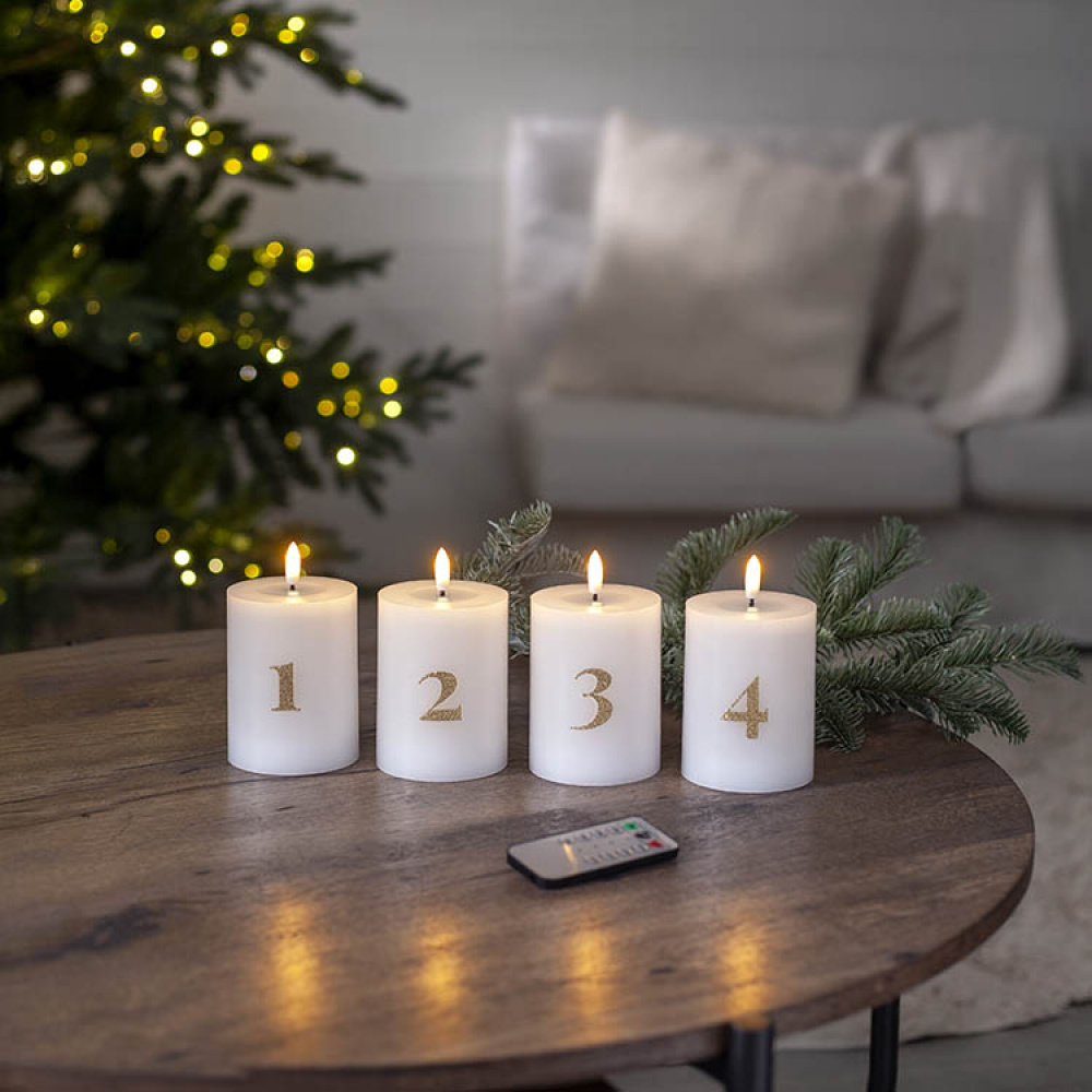Batteridrevne adventslys med tall i gruppen Advent og jul / Julebelysning hos SmartaSaker.se (14661)