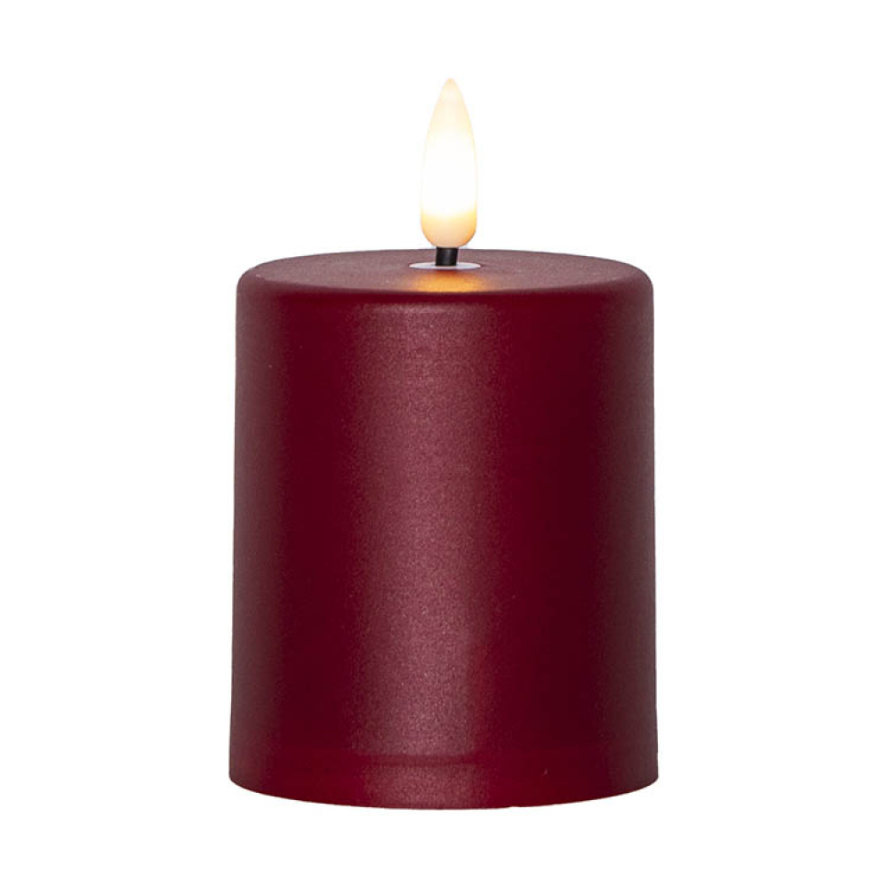 Liten lysblokk med skumringssensor, Rød i gruppen Belysning / Utendørs belysning / Kubbelys og lykter hos SmartaSaker.se (14687)