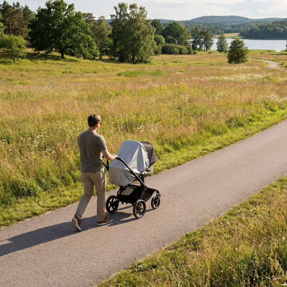 Myggnett med UV-beskyttelse til barnevogn i gruppen Hjemmet / Barneting hos SmartaSaker.se (14707)