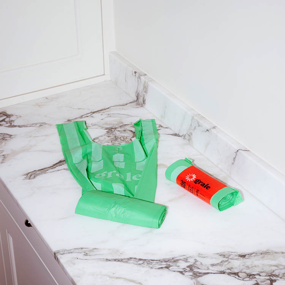 Komposterbar avfallspose, Grale i gruppen Hjemmet / Miljøvennlig / Kildesortering hos SmartaSaker.se (14718)