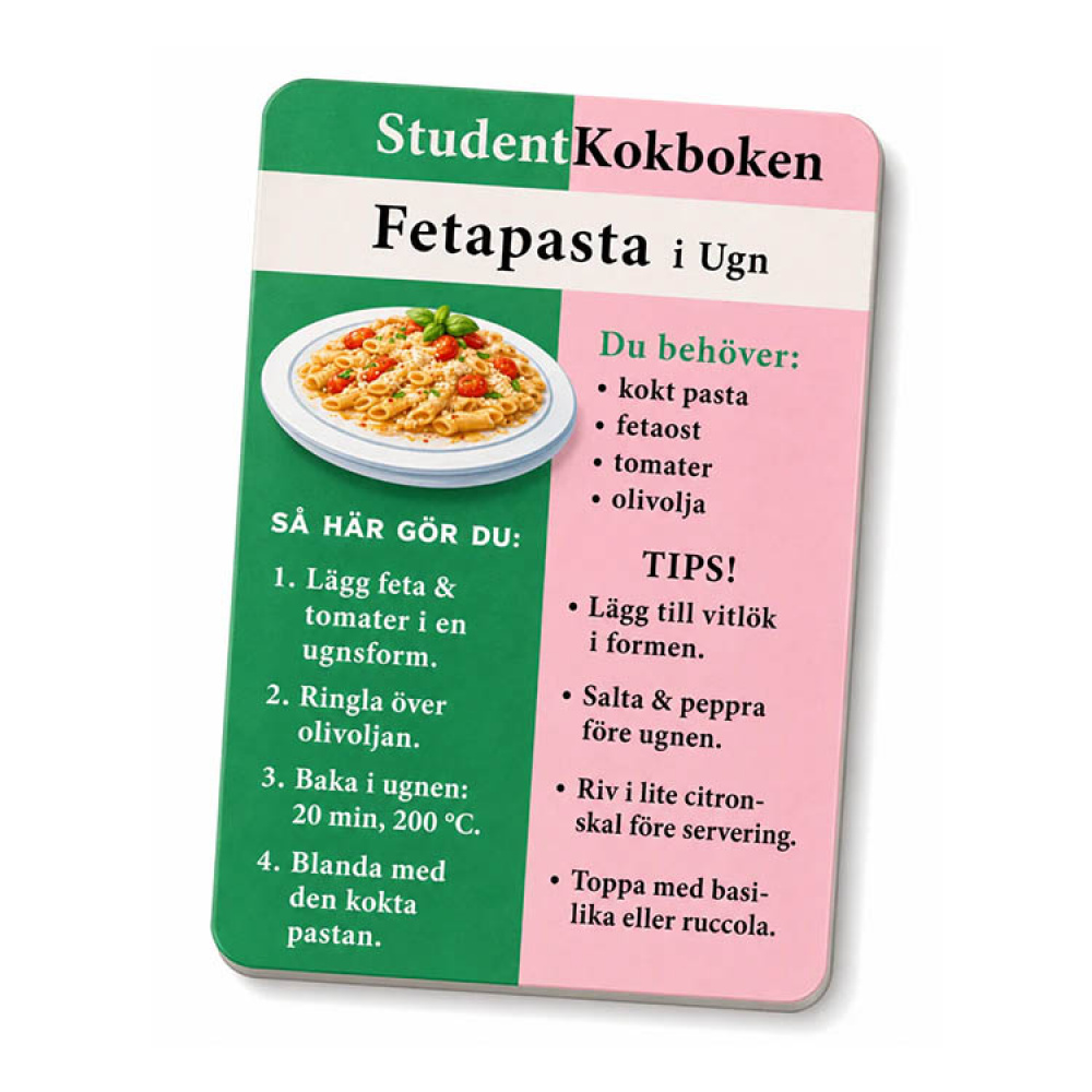 Studenterkogebog i lommeformat i gruppen Fritid / Spill hos SmartaSaker.se (14838)