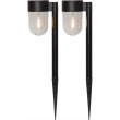 Solcelledrevet hagebelysning, 2-pakning, 30 cm